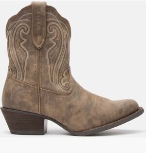 Durango Distressed Shortie Western Boot Brown Leather
